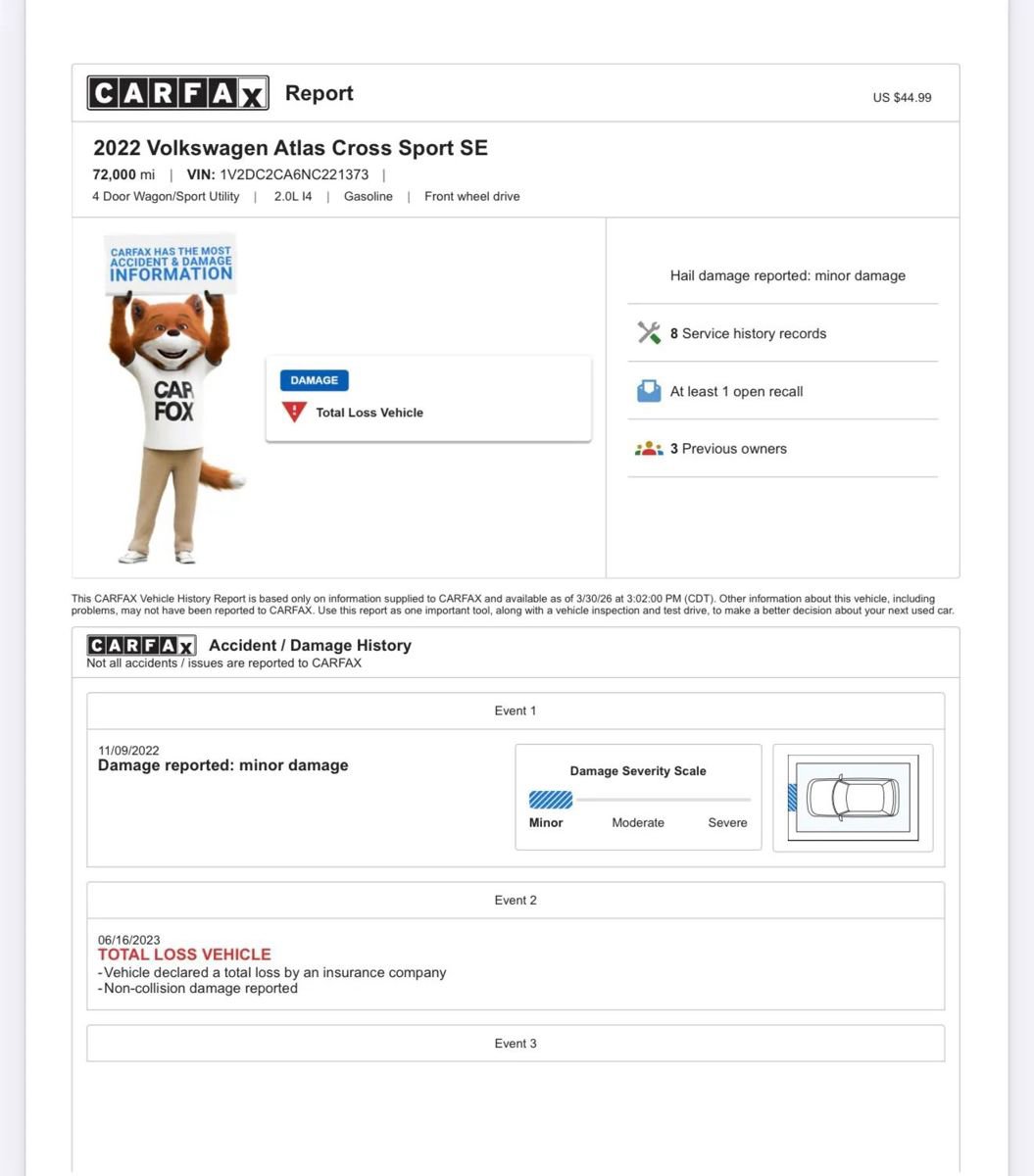 Used 2022 Volkswagen Atlas Cross Sport SE image 55