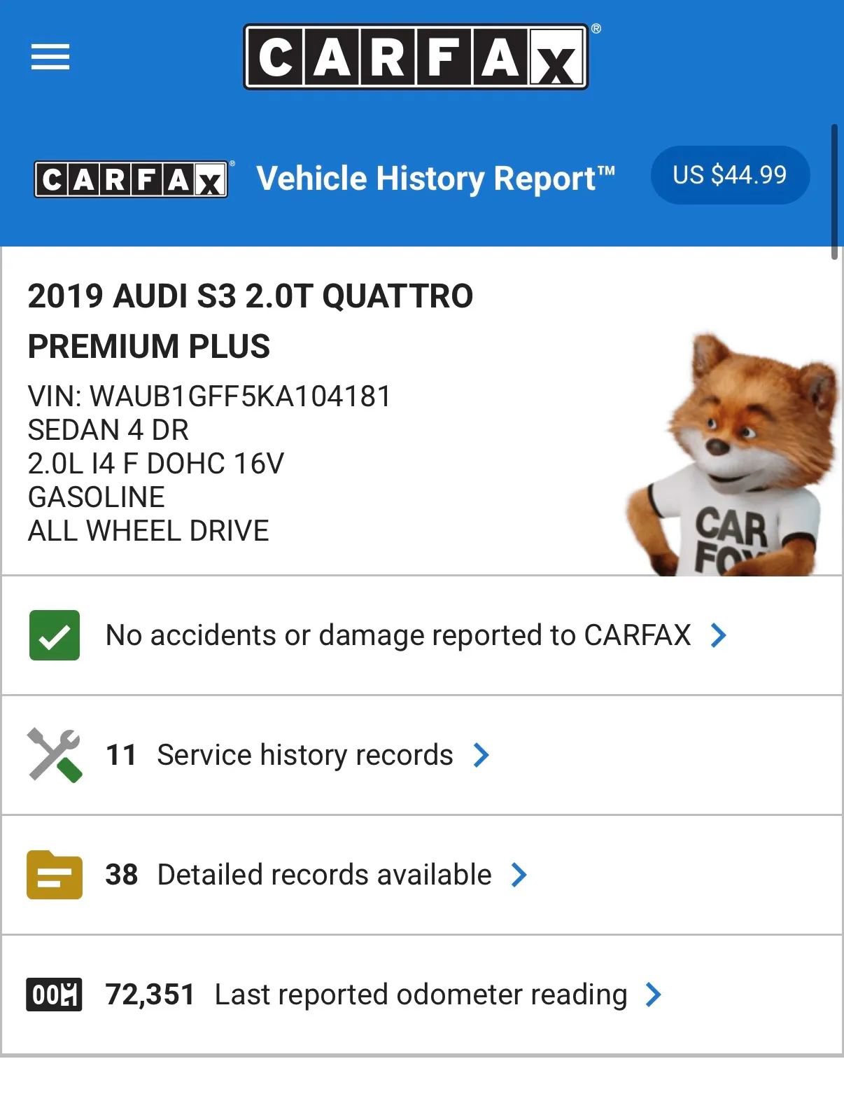 Used 2019 Audi S3 Premium Plus image 2