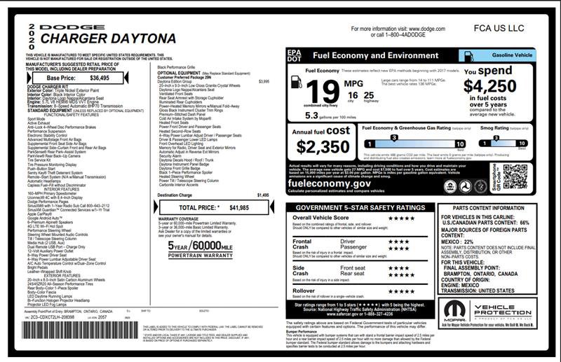 Used 2020 Dodge Charger R/T w/ Daytona Edition Group RWD image 3