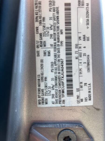 Used 2018 Ford Escape S image 21