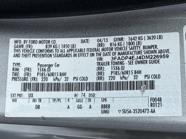Used 2013 Ford Fiesta SE FWD image 16