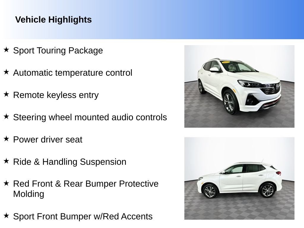 Used 2021 Buick Encore GX Essence w/ Sport Touring Package AWD/4WD image 2