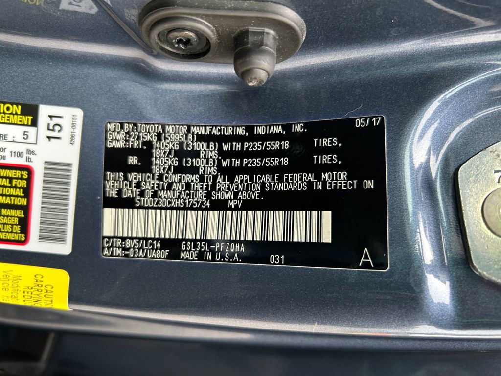 Used 2017 Toyota Sienna XLE Premium image 34