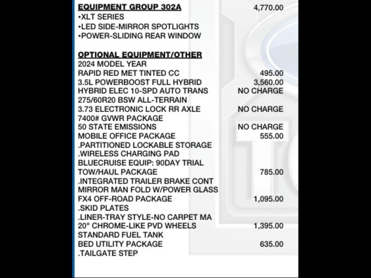 Used 2024 Ford F150 XLT w/ Equipment Group 302A MID image 2