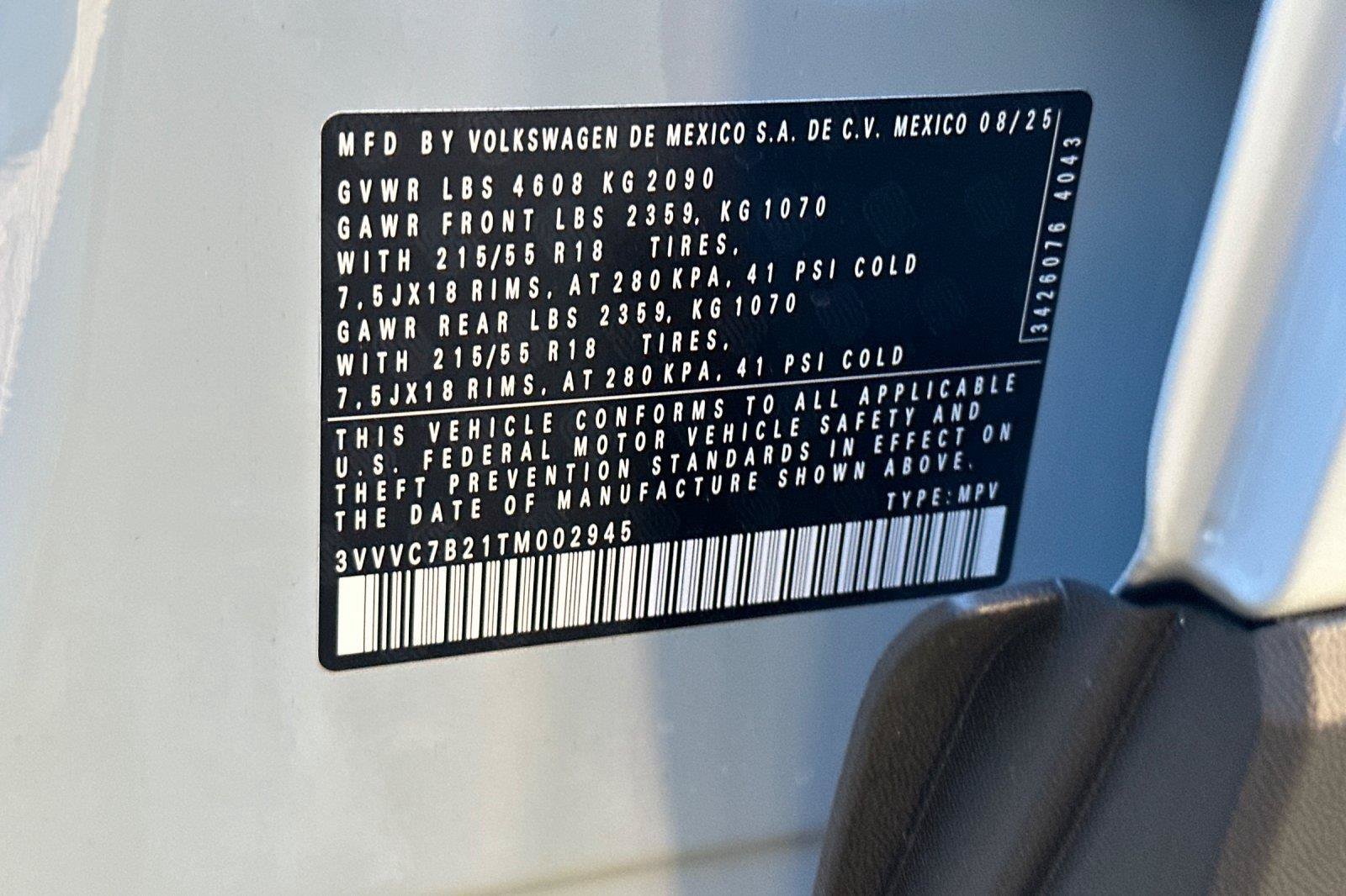 New 2026 Volkswagen Taos SE AWD/4WD image 26