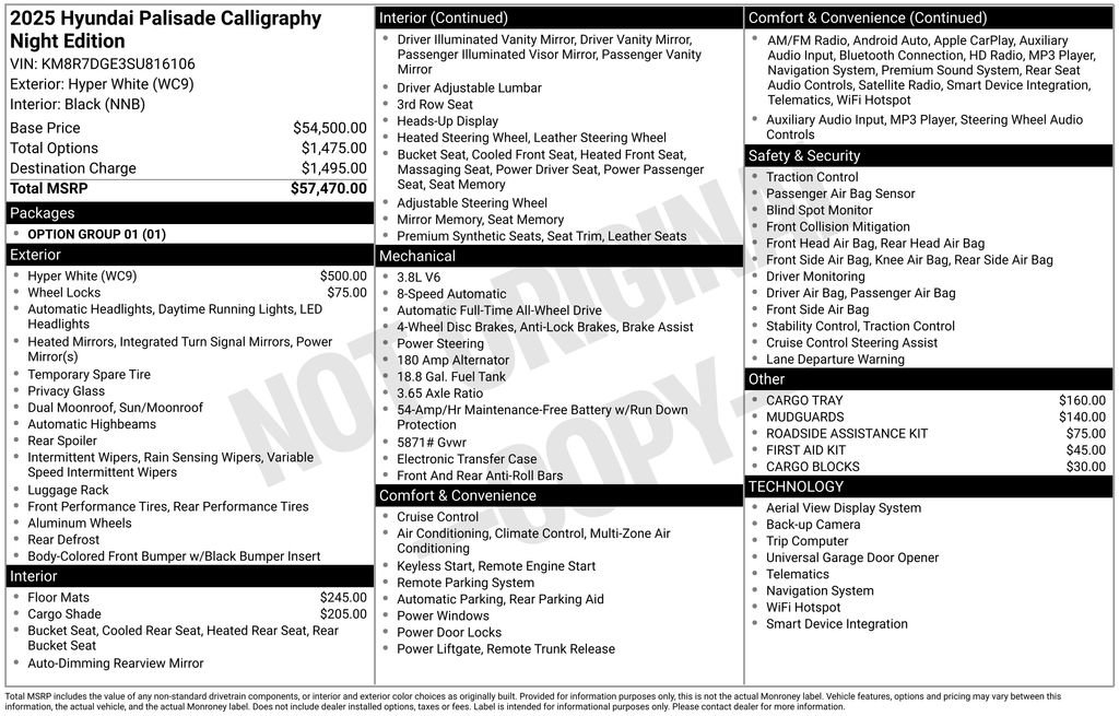 Certified 2025 Hyundai Palisade Calligraphy AWD/4WD image 3