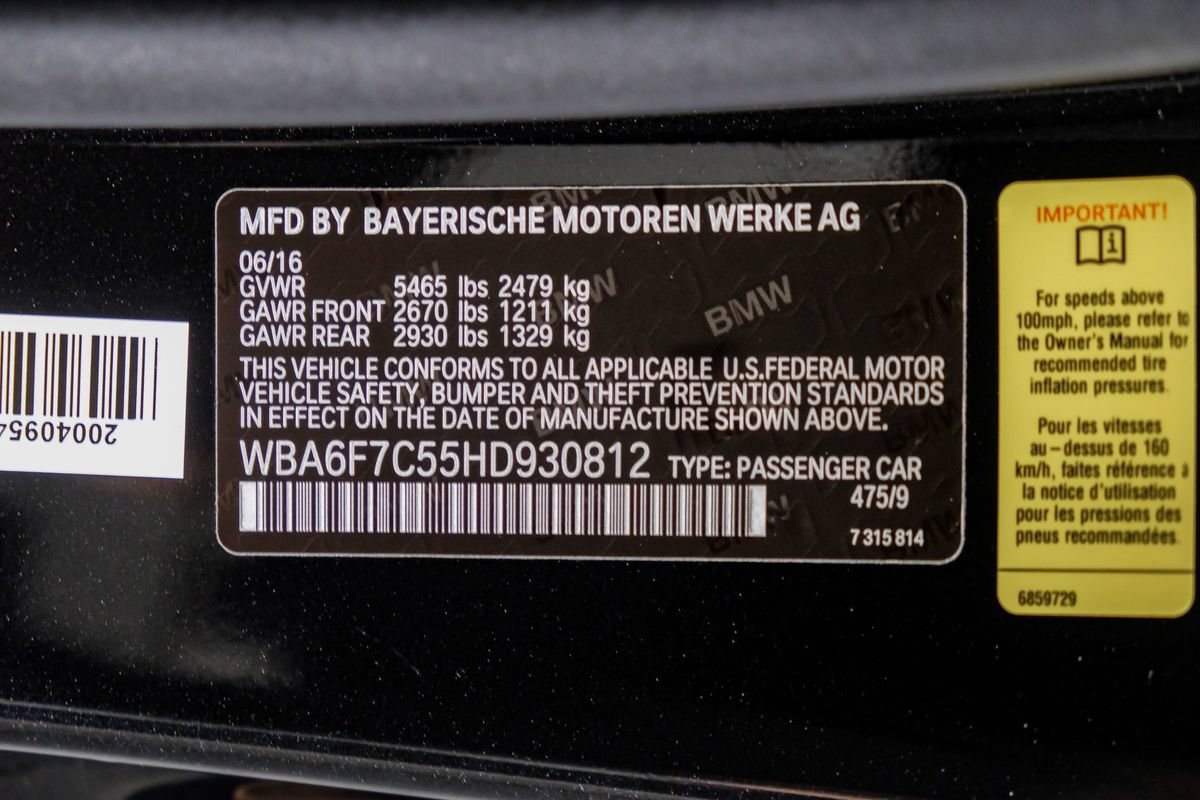 Used 2017 BMW 650i xDrive Convertible AWD/4WD image 49