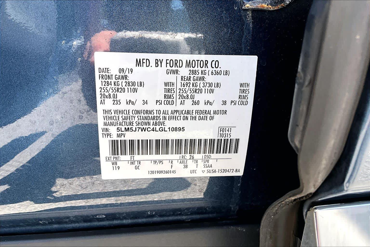 Used 2020 Lincoln Aviator Reserve w/ Equipment Group 201A RWD image 34