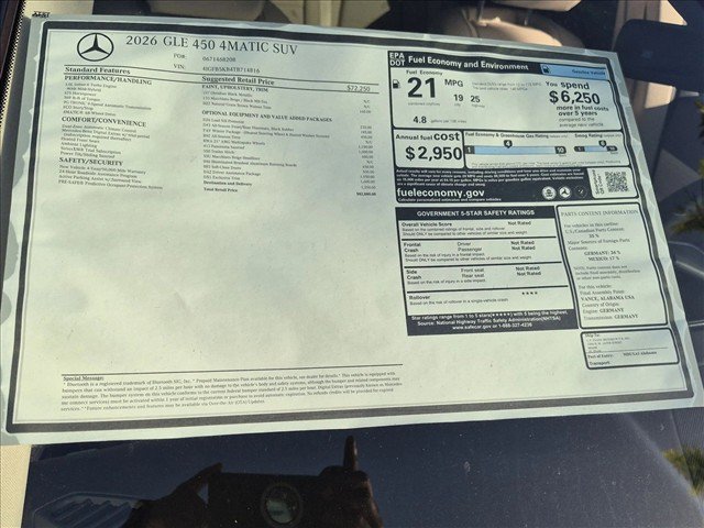 New 2026 Mercedes-Benz GLE 450 4MATIC image 16