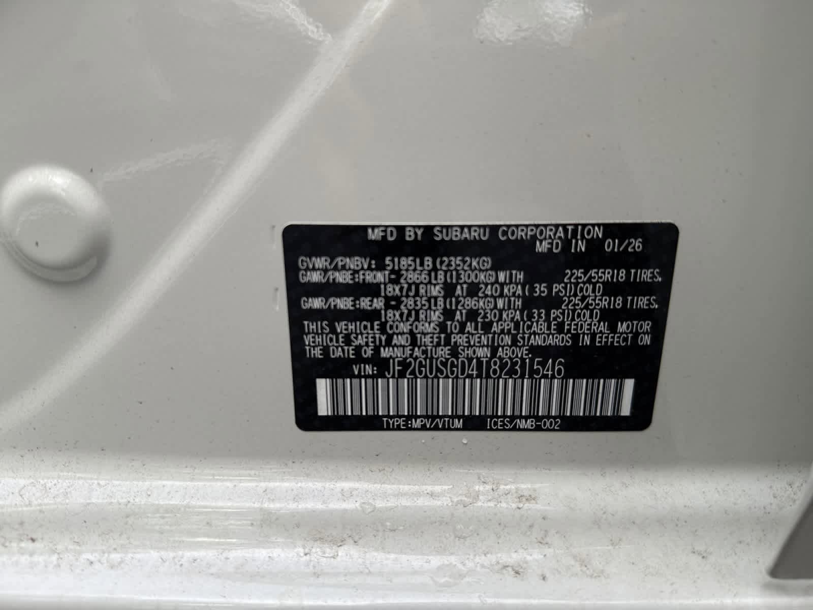New 2026 Subaru Crosstrek 2.5i Sport AWD/4WD image 25