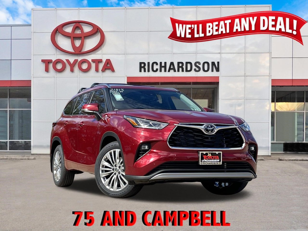 New 2026 Toyota Highlander Platinum