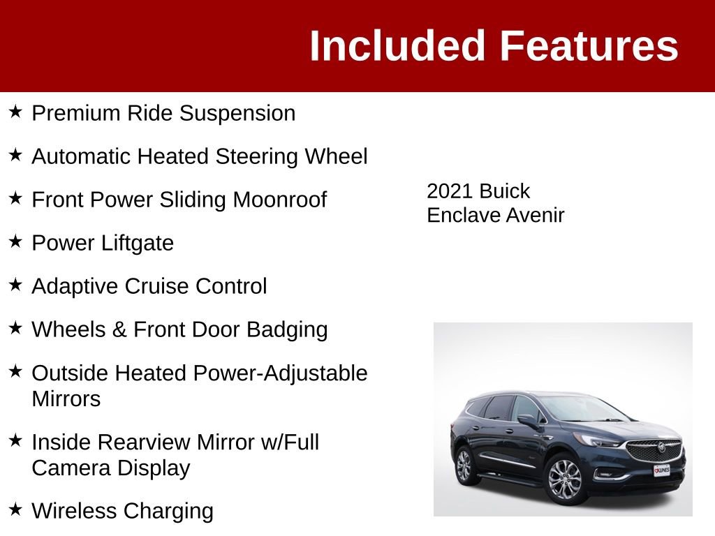 Used 2021 Buick Enclave Avenir w/ Avenir Technology Package AWD/4WD image 4