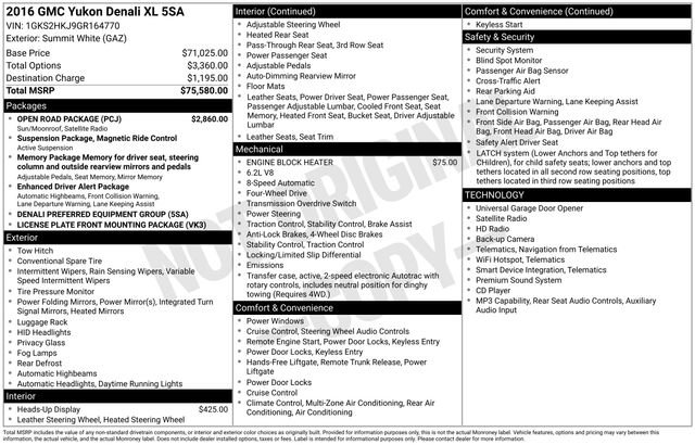 Used 2016 GMC Yukon XL Denali w/ Open Road Package image 13