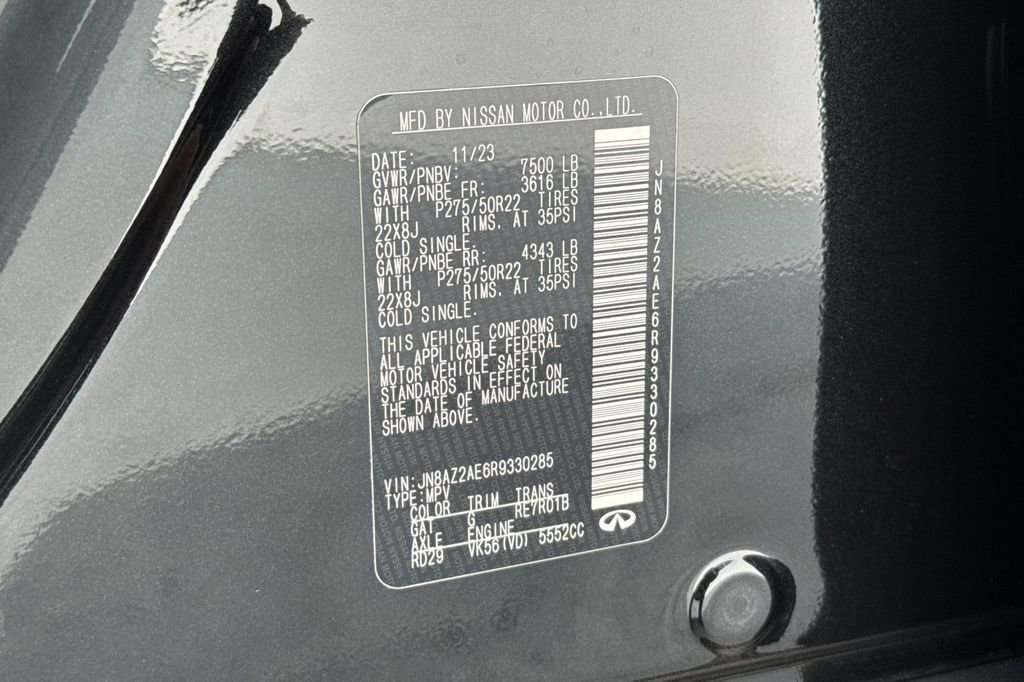 Certified 2024 INFINITI QX80 Premium Select w/ Cargo Package image 28