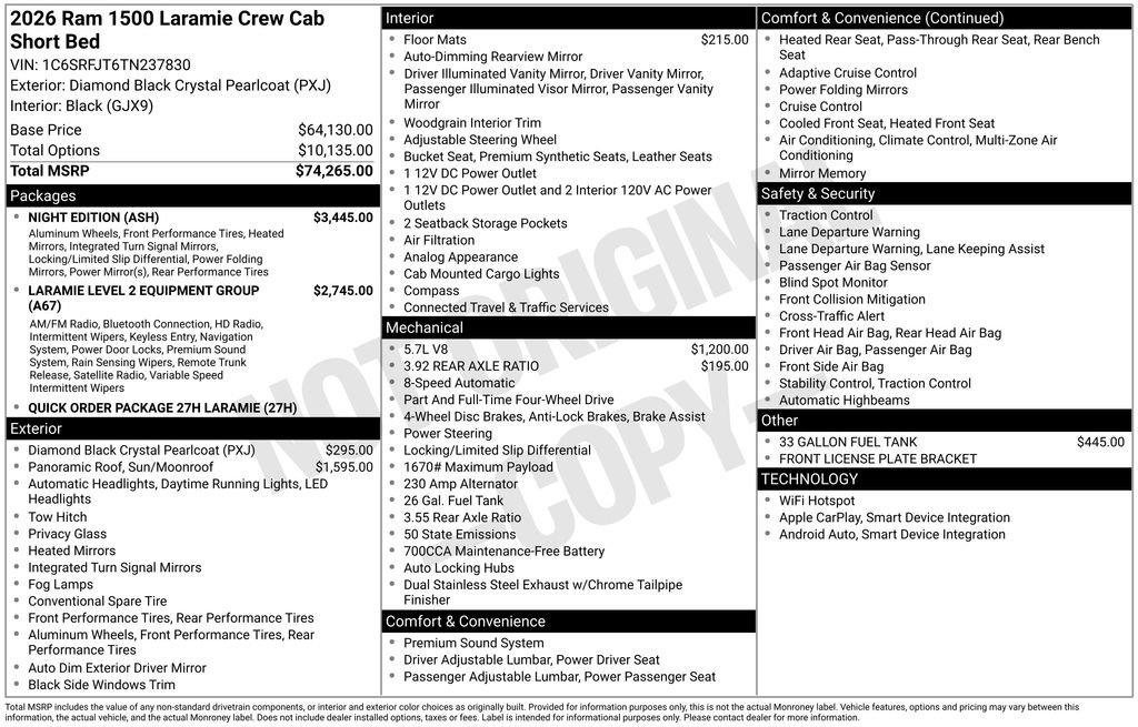 New 2026 RAM 1500 Laramie w/ Night Edition image 2