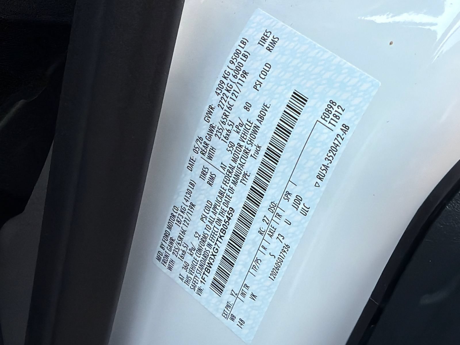 New 2026 Ford Transit 350 148 High Roof Extended w/ Load Area Protection Package RWD image 35