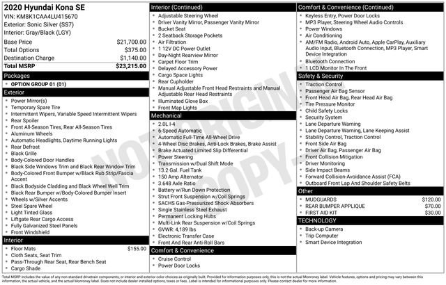 Used 2020 Hyundai Kona SE image 34