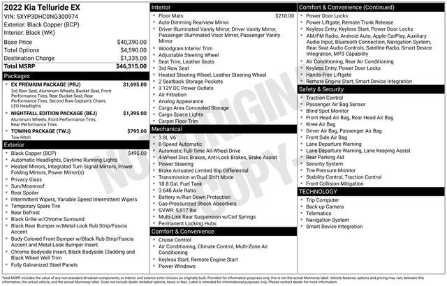Certified 2022 Kia Telluride EX w/ EX Premium Package image 35