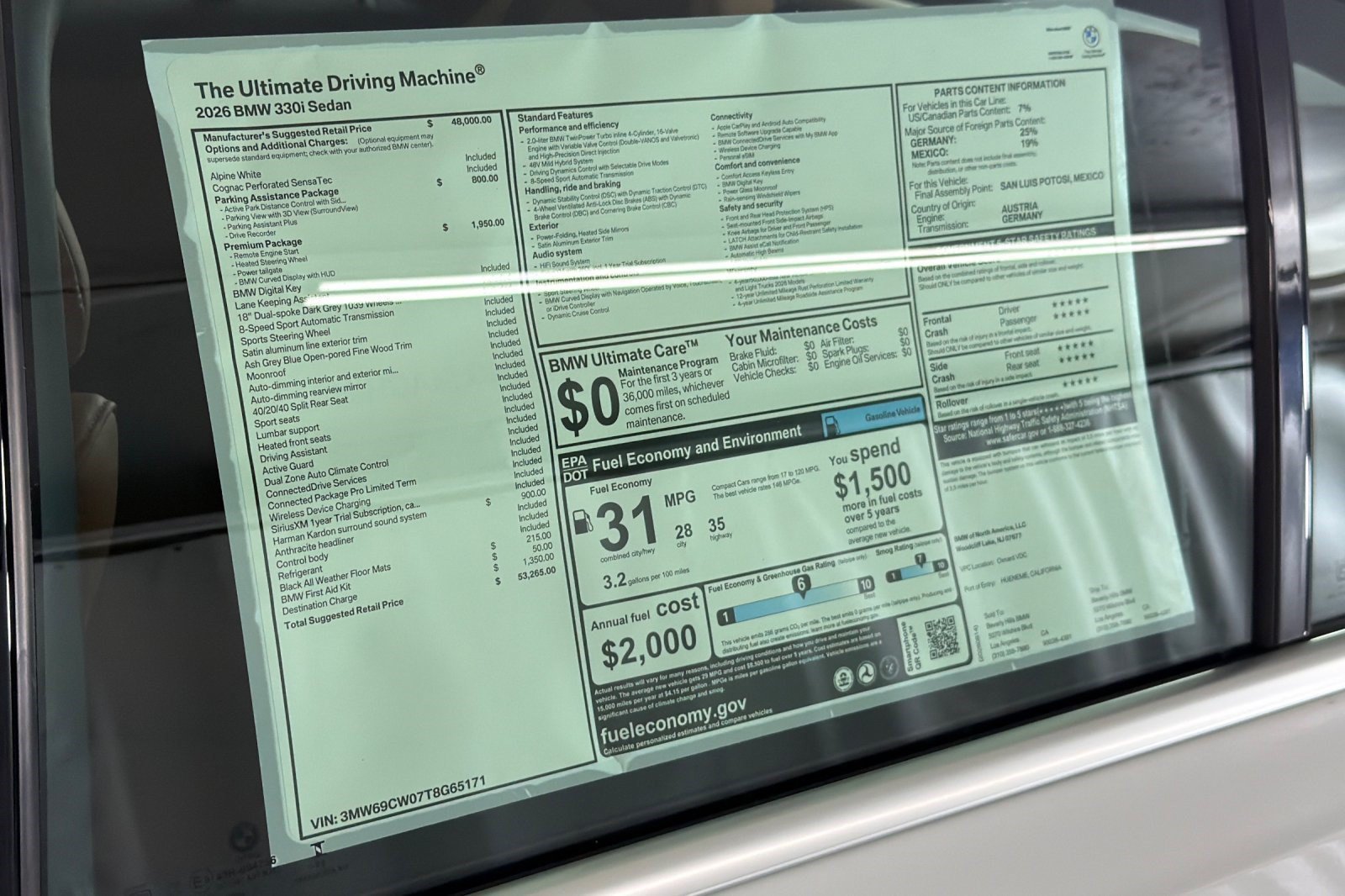 New 2026 BMW 330i Sedan w/ Premium Package RWD image 29