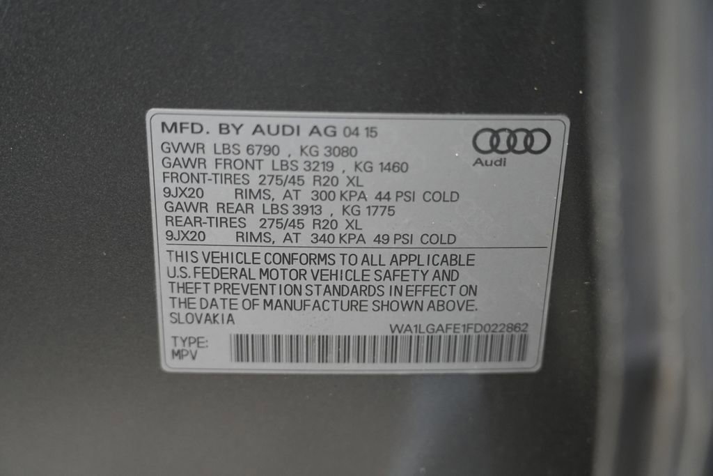 Used 2015 Audi Q7 3.0T Premium Plus w/ Premium Plus Package image 66