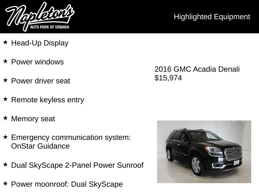 Used 2016 GMC Acadia Denali AWD/4WD image 16