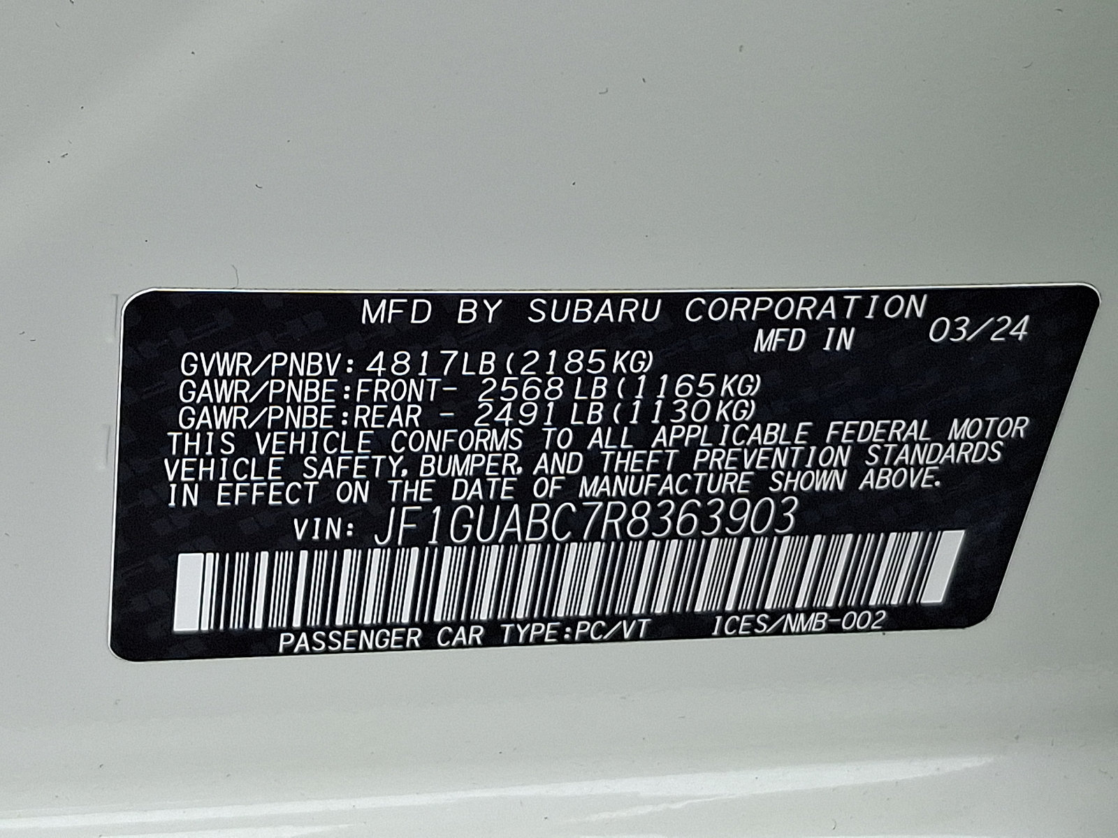 Certified 2024 Subaru Impreza 2.0i AWD/4WD image 27