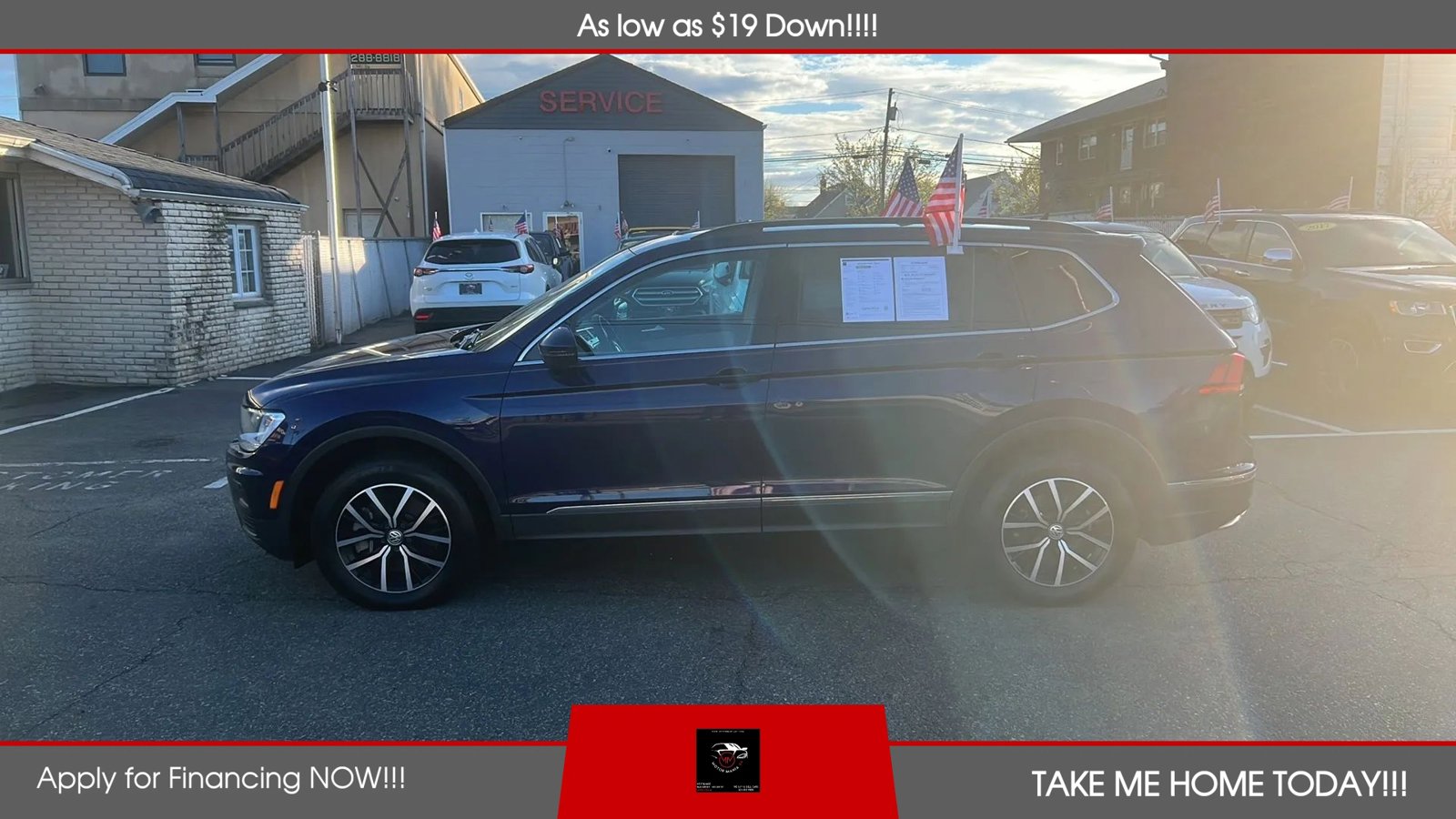 Used 2021 Volkswagen Tiguan SE w/ Panoramic Sunroof Package AWD/4WD image 2