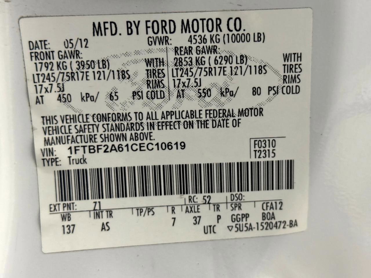 Used 2012 Ford F250 XL image 40