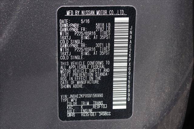 Used 2016 Nissan Quest SV FWD image 16