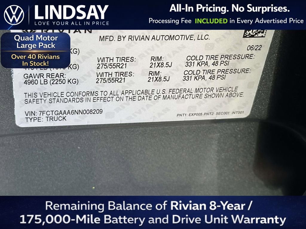 Used 2022 Rivian R1T Adventure image 26