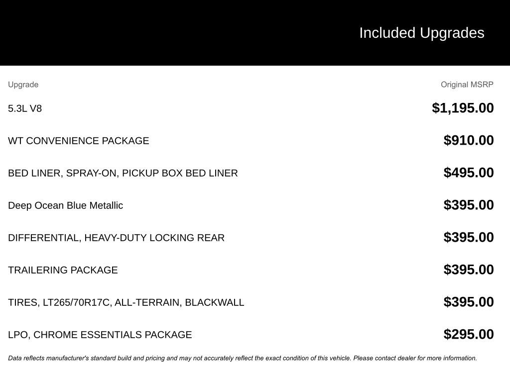 Used 2017 Chevrolet Silverado 1500 W/T w/ WT Convenience Package image 3