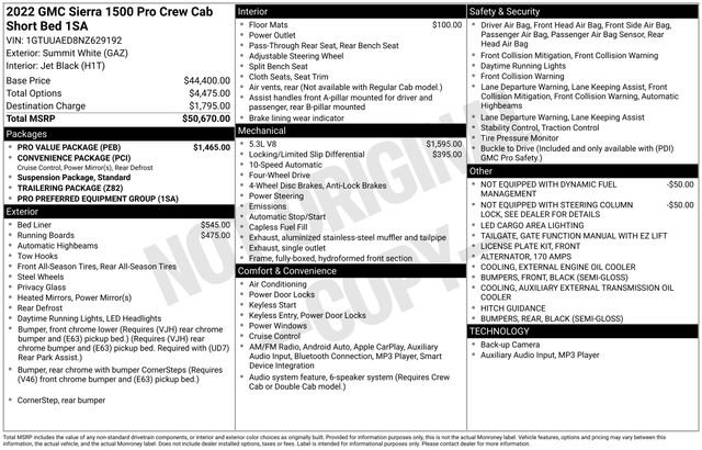 Used 2022 GMC Sierra 1500 Pro w/ Pro Value Package image 34