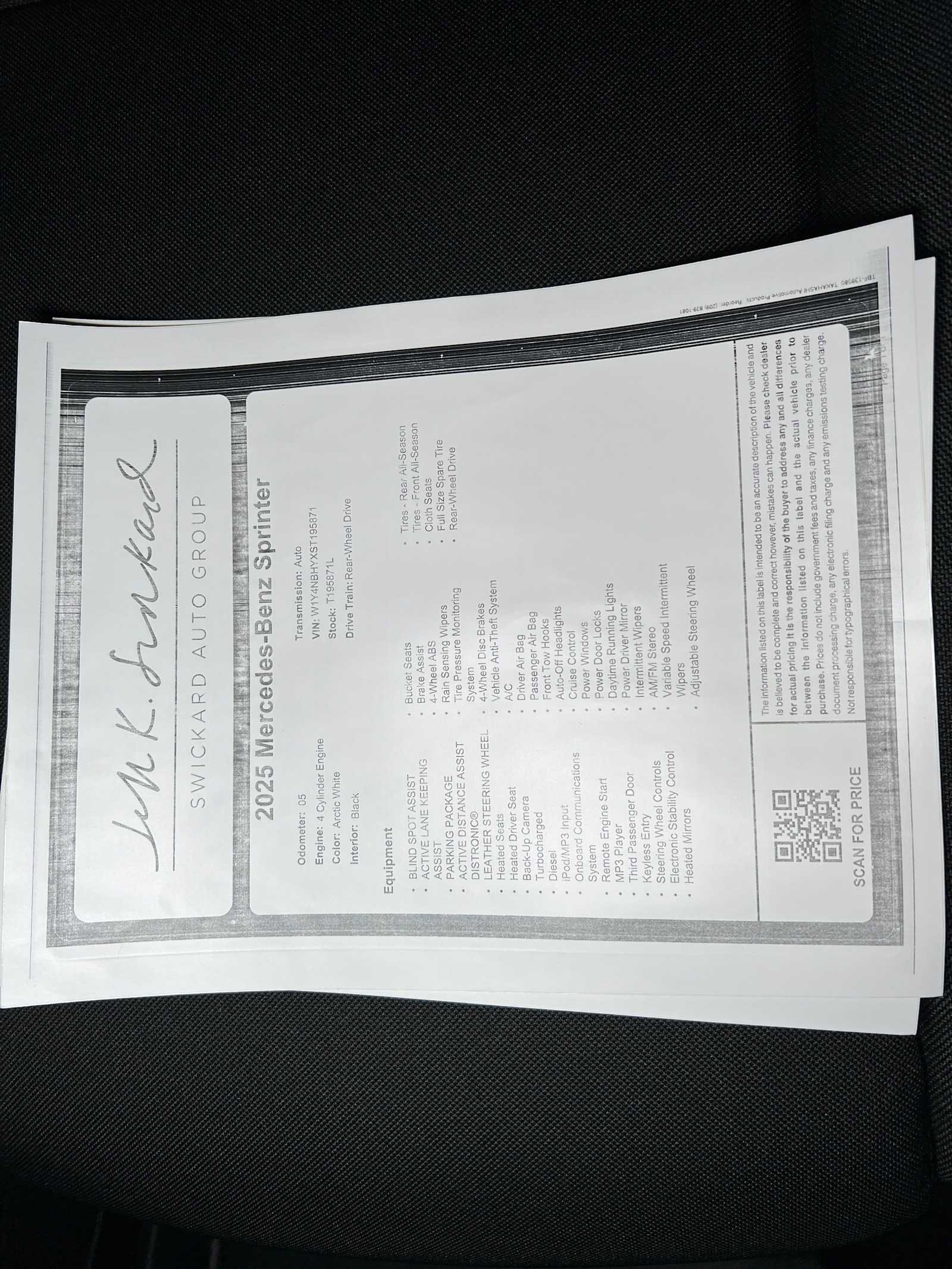 Used 2025 Mercedes-Benz Sprinter 2500 image 39