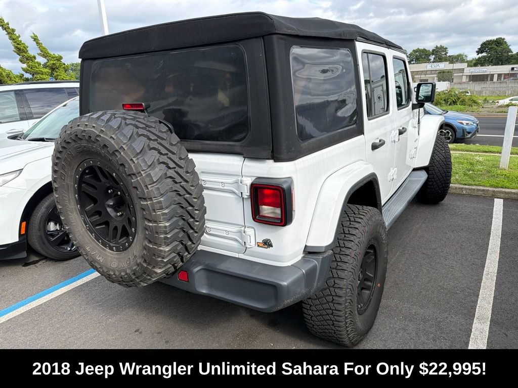 Used 2018 Jeep Wrangler Unlimited Sahara w/ Dual Top Group AWD/4WD image 2