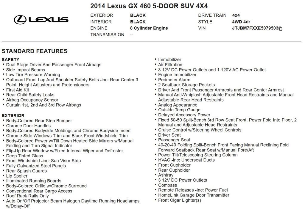 Used 2014 Lexus GX 460 AWD/4WD image 23