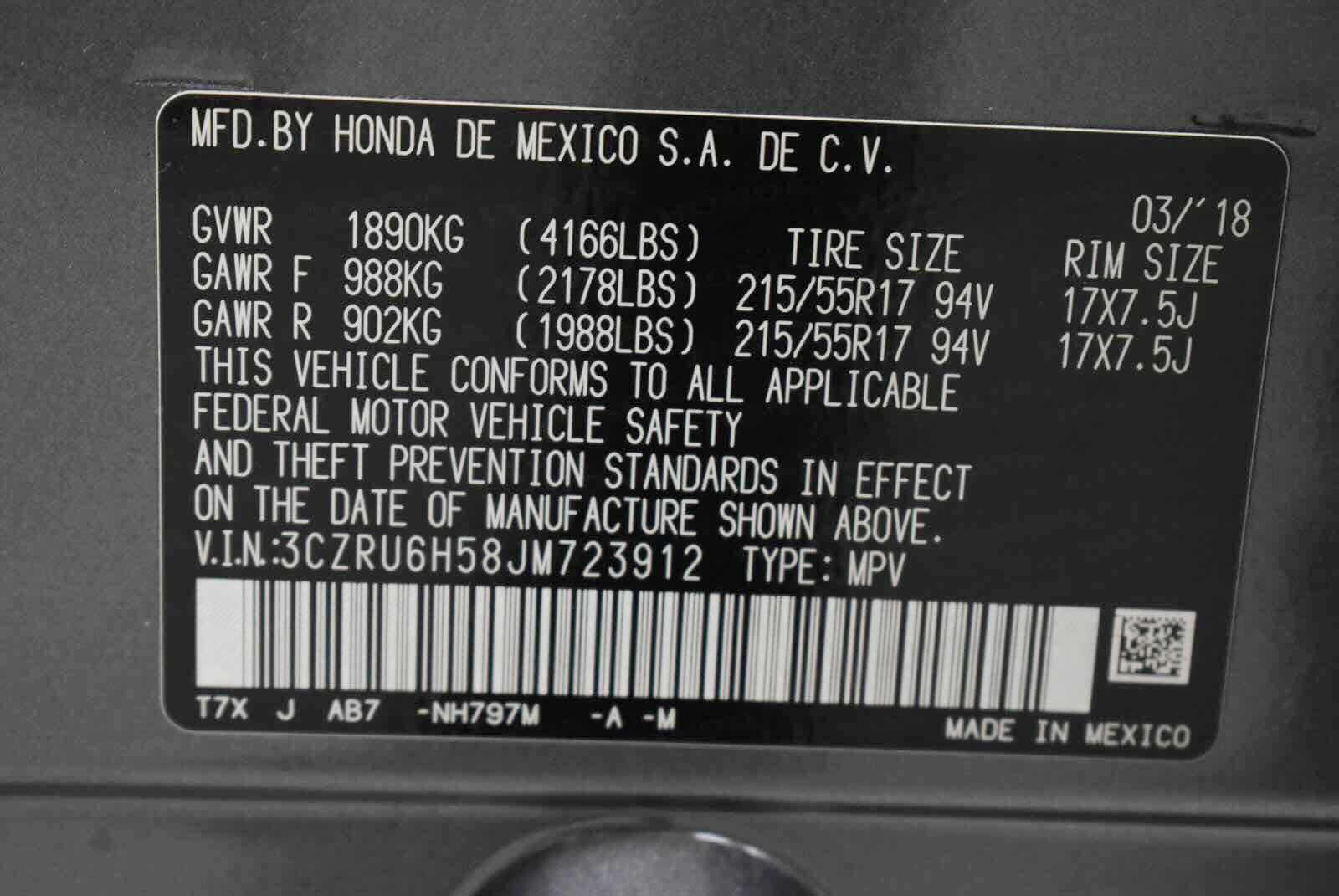 Used 2018 Honda HR-V EX image 59