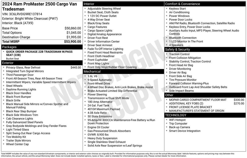 Used 2024 RAM ProMaster 2500 image 9