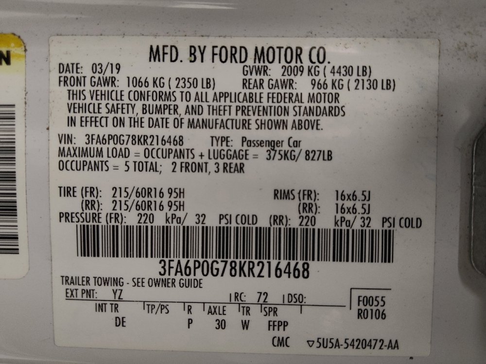Used 2019 Ford Fusion S FWD image 33