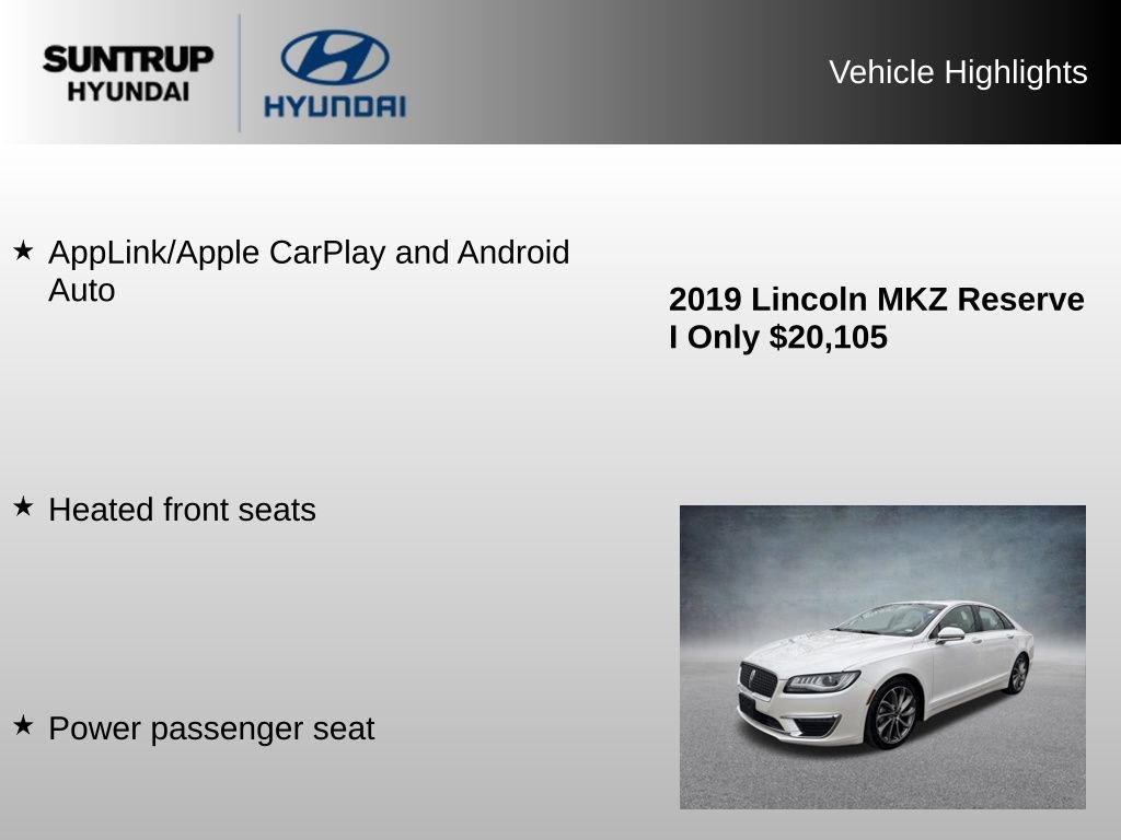 Used 2019 Lincoln MKZ Reserve w/ Reserve Plus Package image 23