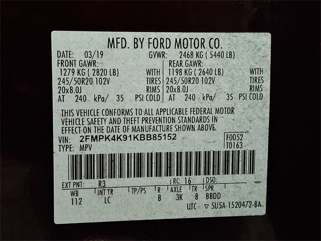 Used 2019 Ford Edge Titanium w/ Cold Weather Package image 27