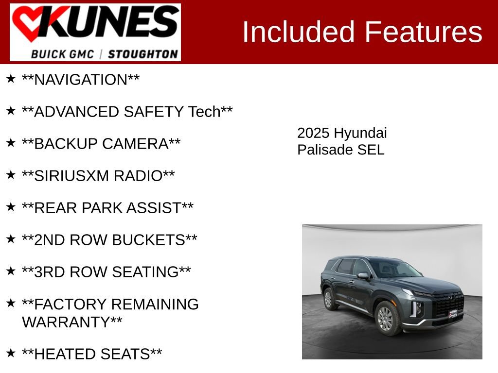 Used 2025 Hyundai Palisade SEL AWD/4WD image 2