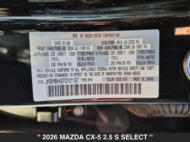 Certified 2026 MAZDA CX-5 Select AWD/4WD image 35