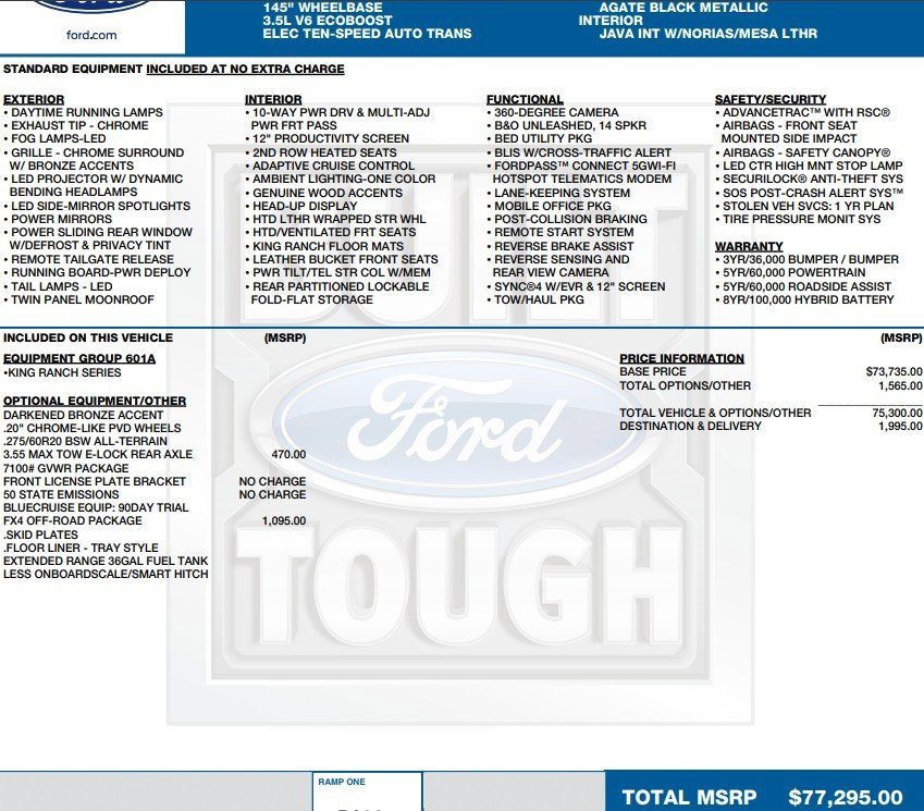 Used 2024 Ford F150 King Ranch w/ FX4 Off-Road Package image 2