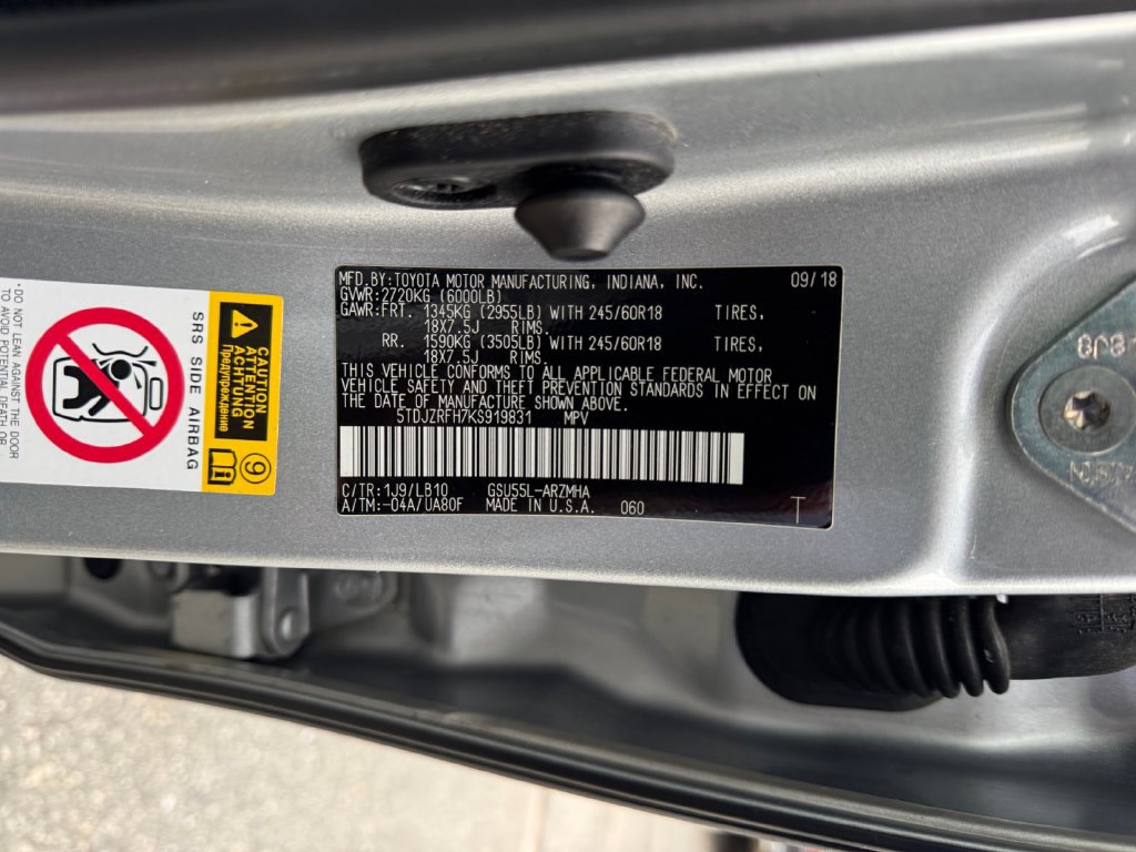 Used 2019 Toyota Highlander XLE w/ Protection Package #3 AWD/4WD image 25