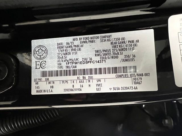 Used 2023 Ford F150 Lariat w/ Equipment Group 502A High image 69