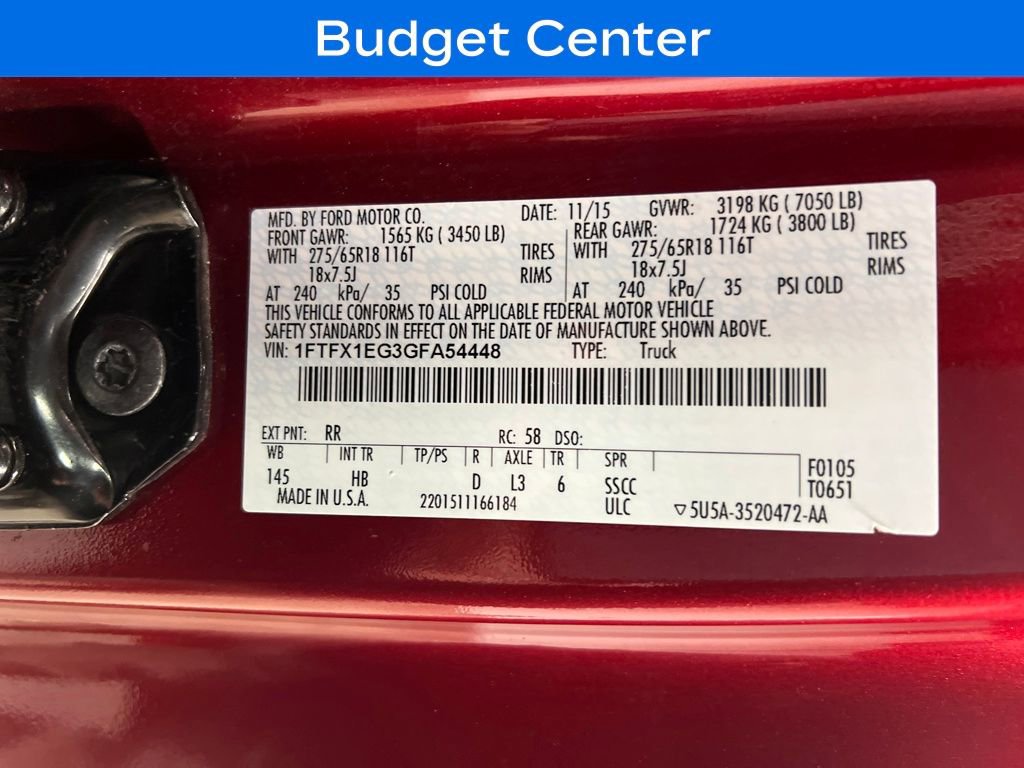 Used 2016 Ford F150 Lariat w/ Equipment Group 502A Luxury image 28