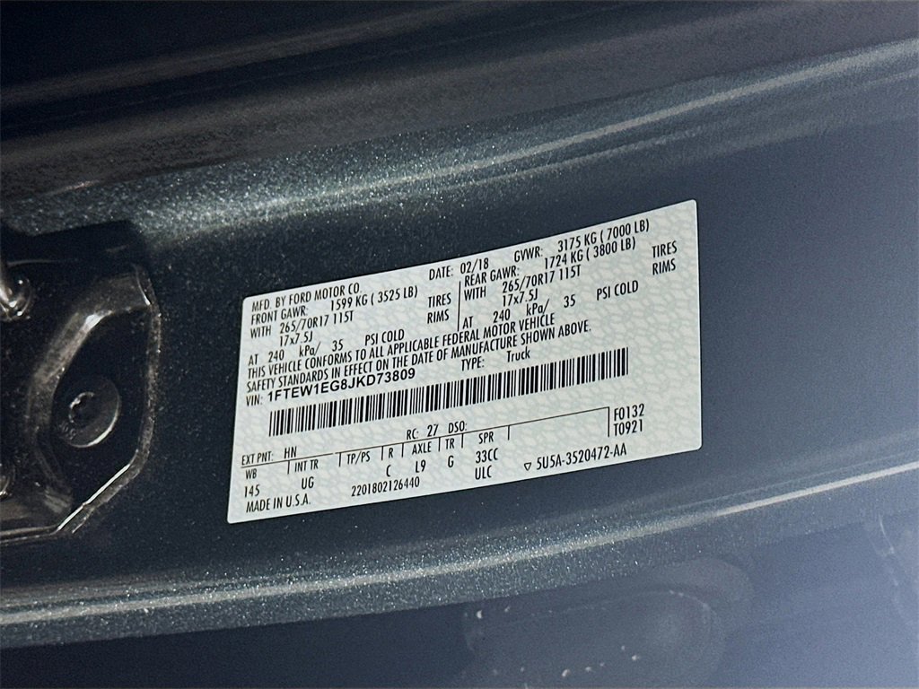 Used 2018 Ford F150 XLT w/ Equipment Group 301A Mid image 36