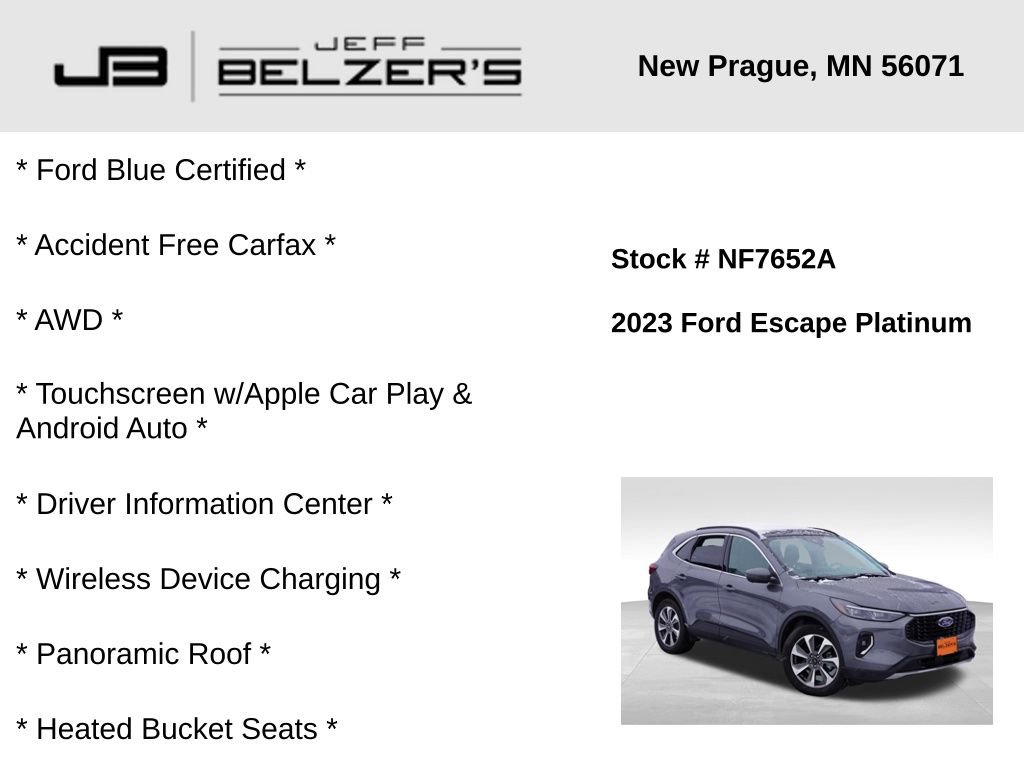 Certified 2023 Ford Escape Platinum image 2
