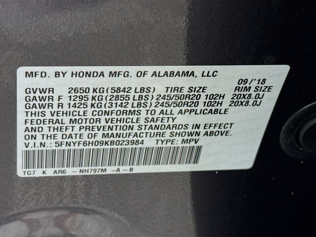 Used 2019 Honda Pilot Elite image 39