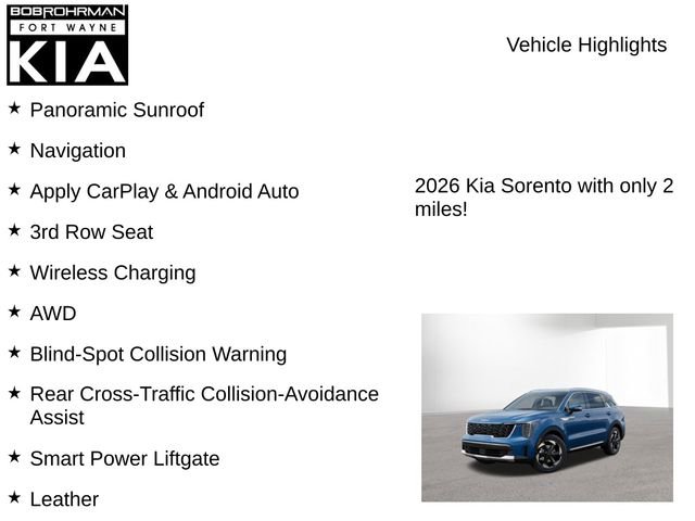 New 2026 Kia Sorento EX AWD/4WD image 7